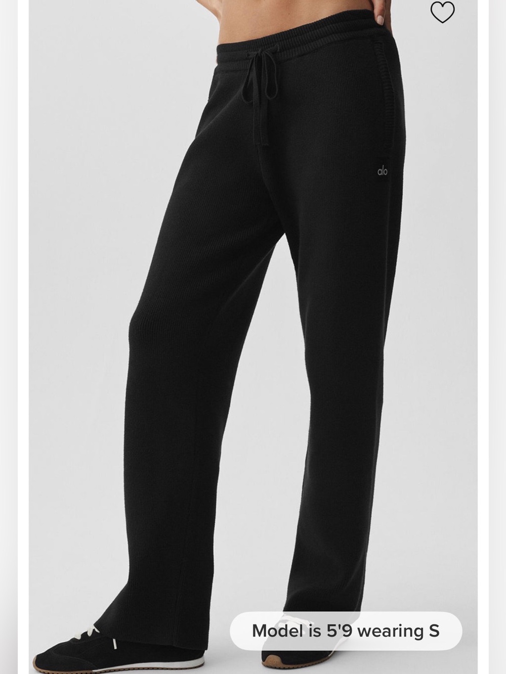Scholar Straight Leg Sweatpant - Black